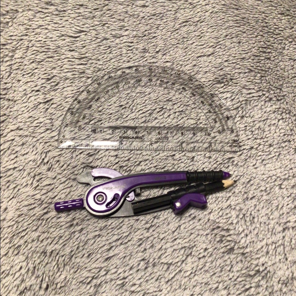 Fiskars Compass and Protractor Set - Picture 2 of 2